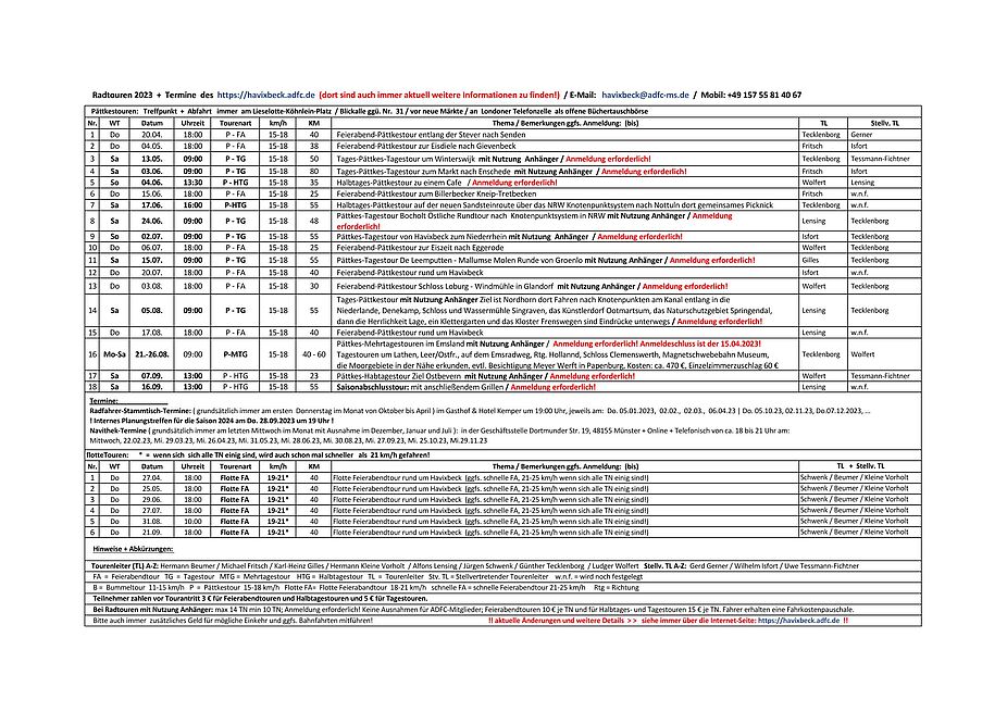 RTP_2023_Seite_2.jpeg Seite 2 vom Radtouren Flyer 2023 des ADFC Havixbeck