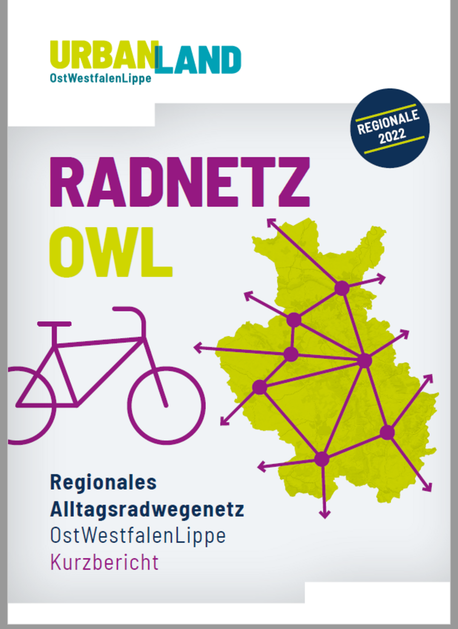 UrbanLand OWL - Radnetz OWL Titelbild Titelbild der Broschüre Radnetz OWL UrbanLand OWL
