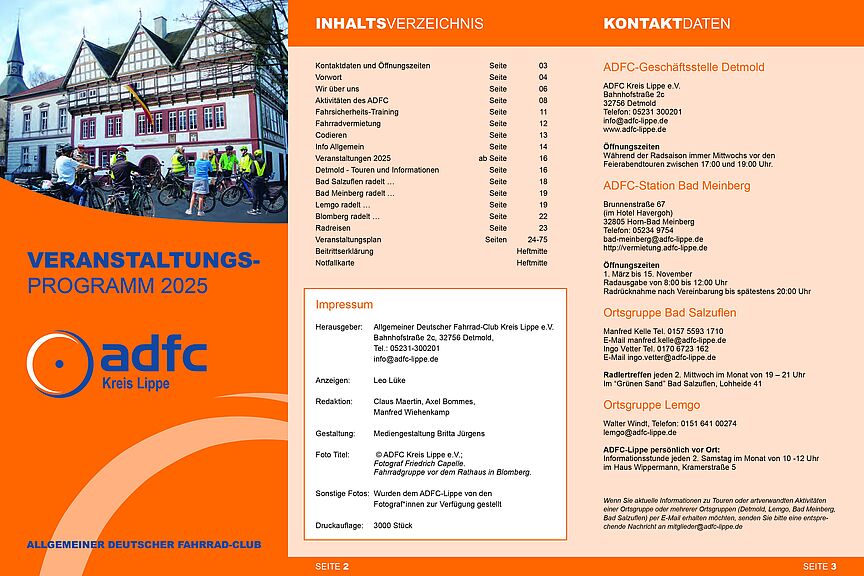 2025 Titel ADFC Lippe Veranstaltung- & Info-Broschüre 2025 Titel ADFC Lippe Veranstaltung- & Info-Broschüre 2025