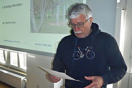 ADFC Lippe OG Bad Salzuflen Sprecher Manfred Kelle