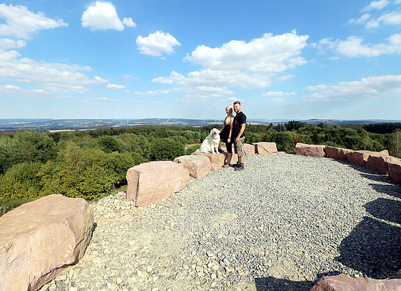 Steinberg, grandiose Aussicht im nordlippischen Bergland