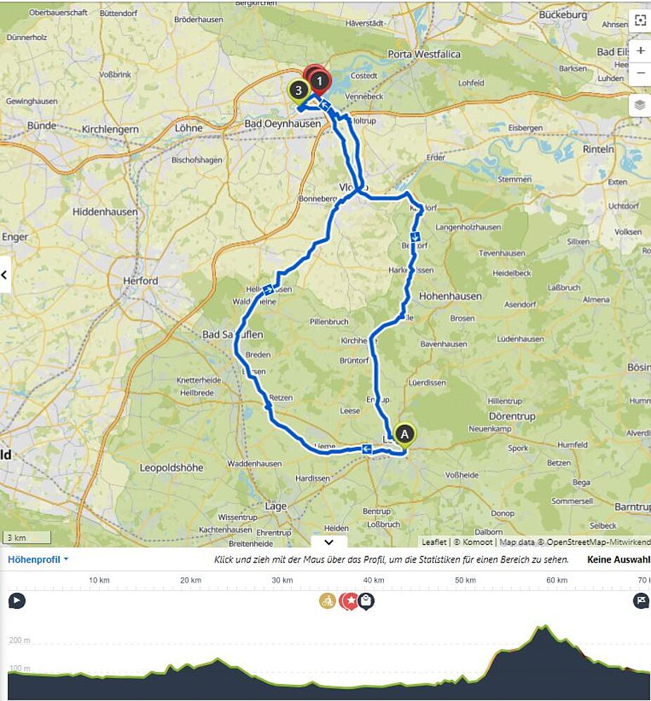 Lemgo 2. Tour Karte zum Bad Oeynhauser Werrepark Lemgo 2. Tour Karte zum Bad Oeynhauser Werrepark