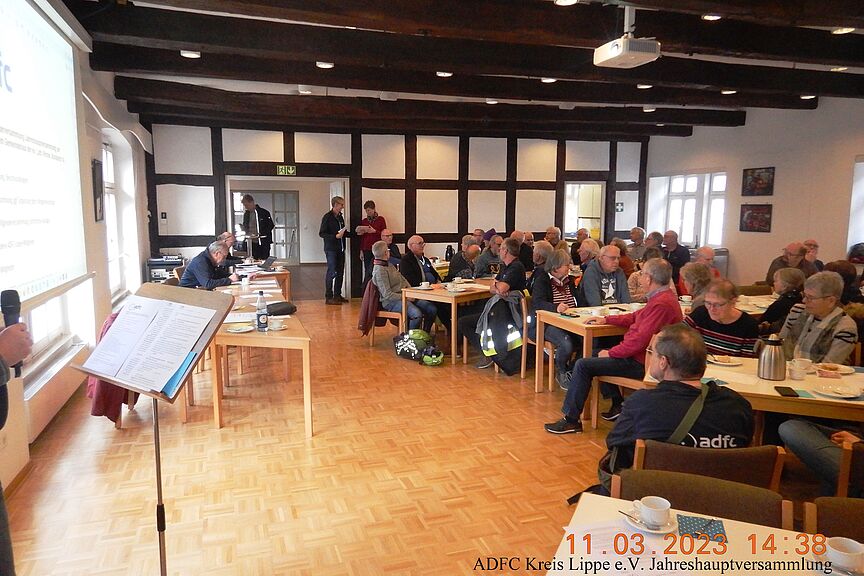 ADFC Lippe e.V. Jahreshauptversammlung 11. März 2023 Jahreshauptversammlung 11.03.2023 - Top 5. Ehrung langjähriger Mitglieder