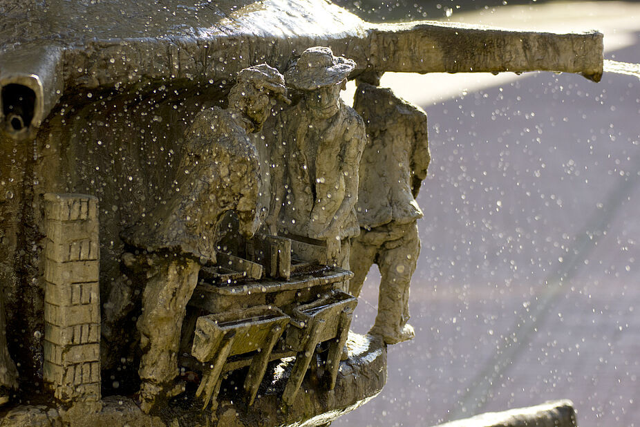 Lage - Marktplatz Brunnen Brunnen auf dem Marktplatz der Stadt Lage