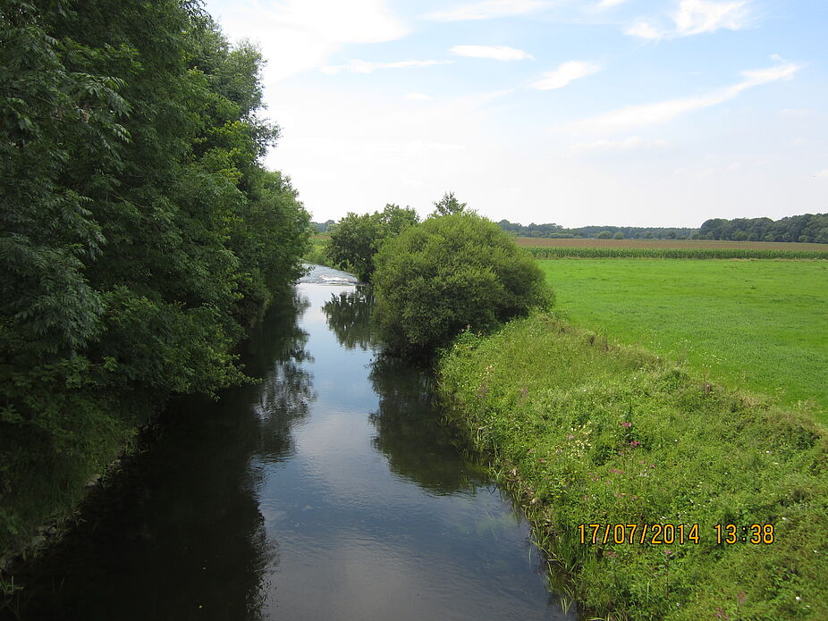 Bauernland mit Wasserläufen zwischen Verl und Stukenbrock