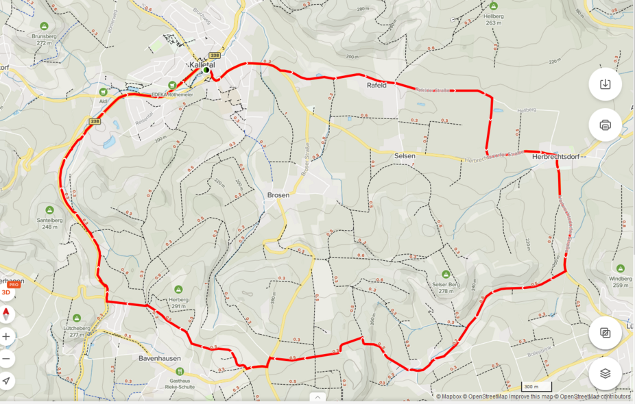 Kalletal - 1. Tour Karte nach Herbrechtsdorf 14 km Kalletal 1. Tour Karte Hohenhausen nach Herbrechtsdorf 14 km