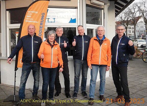 Team des ehrenamtliches Gesamtvorstand ADFC Lippe -  Engagement PRO RAD 