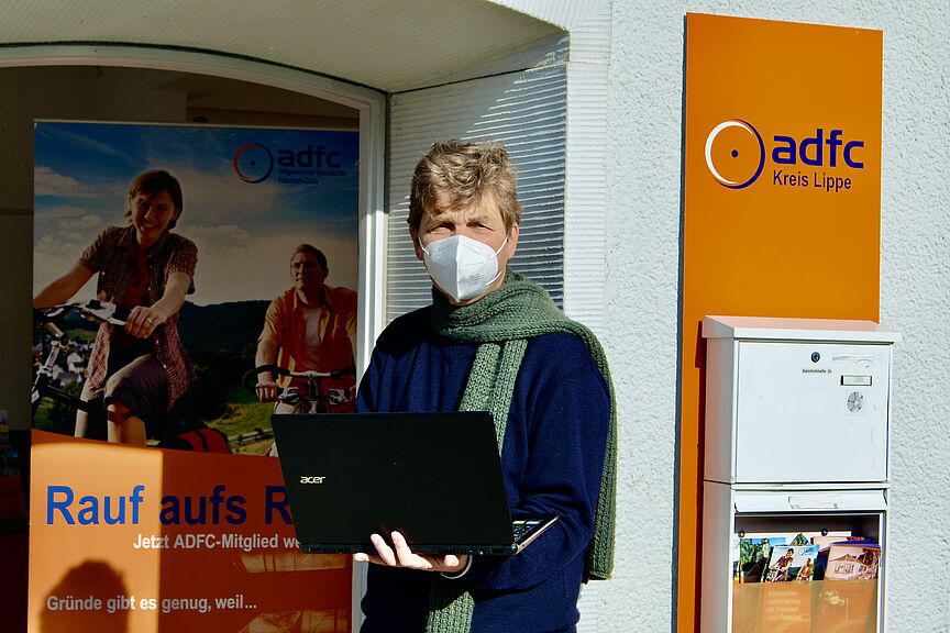 ADFC Lippe - Redaktionsbüro Detmold ADFC Lippe in der Geschäftsstelle - Winteraktivität Vorbereitung Saison