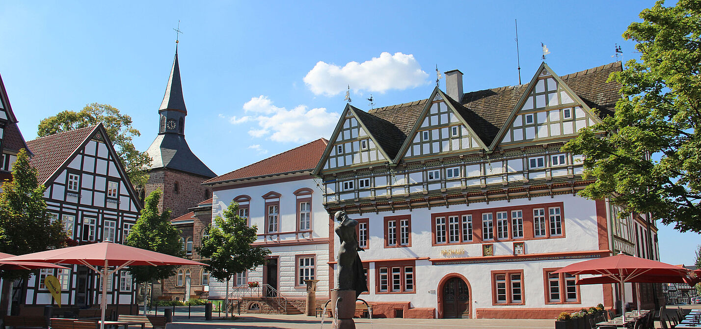 Historisches Rathaus am Marktplatz Blomberg - Lippe
