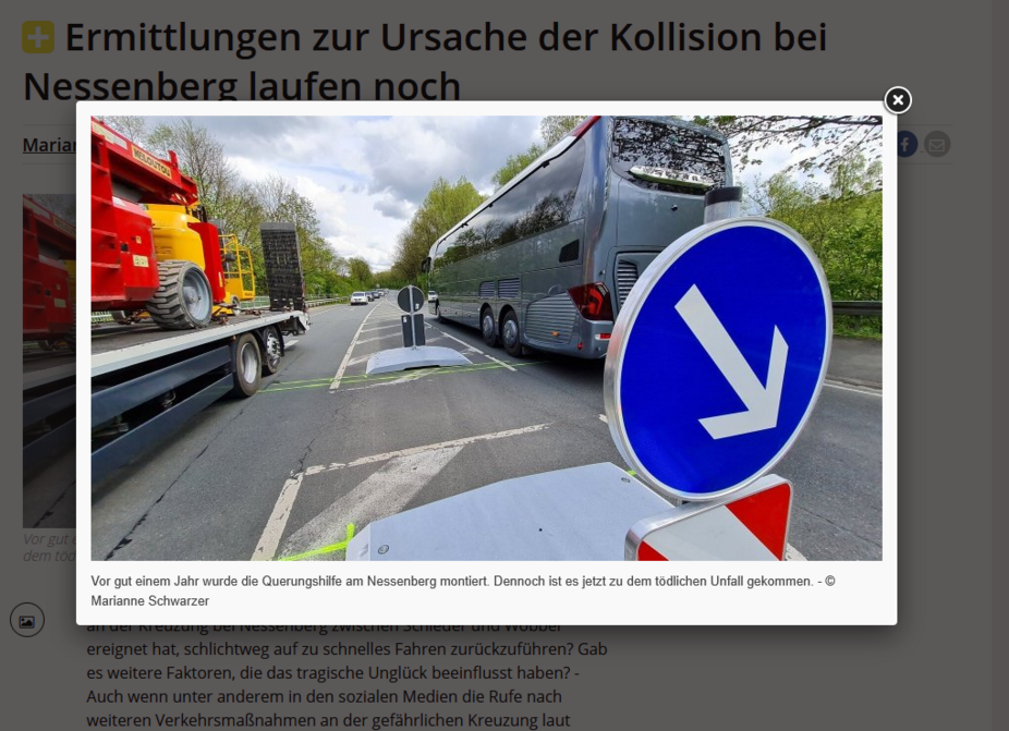 LZ Redaktionsbericht online 23.04.25 Radunfall Nessenberg LZ Redaktionsbericht online 23.04.25 Radunfall Nessenberg