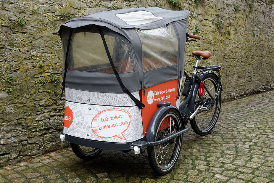 DELA 3 - Detmolder 2-spuriges E-Lastenrad DELE Detmold 2-spuriges E-Lastenrad